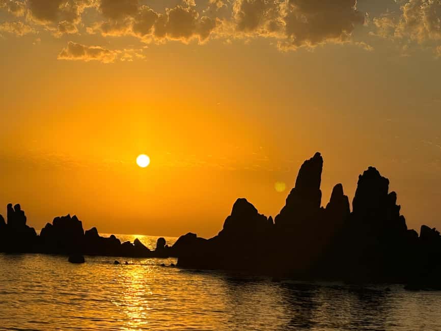 Ajaccio : Sunset seascape at the Sanguinaires - The On-Site Corsican Tastings: Wine, Charcuterie, and Cheese