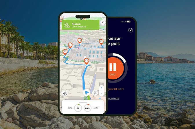 Ajaccio Walking Tour 2h30 and 18 audio reviews - Old Port of Ajaccio, the Tino Rossi pier, and the citadel horizon