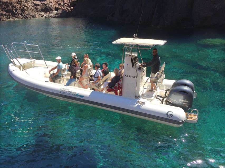 Cargèse: Calanques of Piana Capo Rosso Semi-Rigid Boat Tour - Arone beach vibes and the guide’s coastal stories