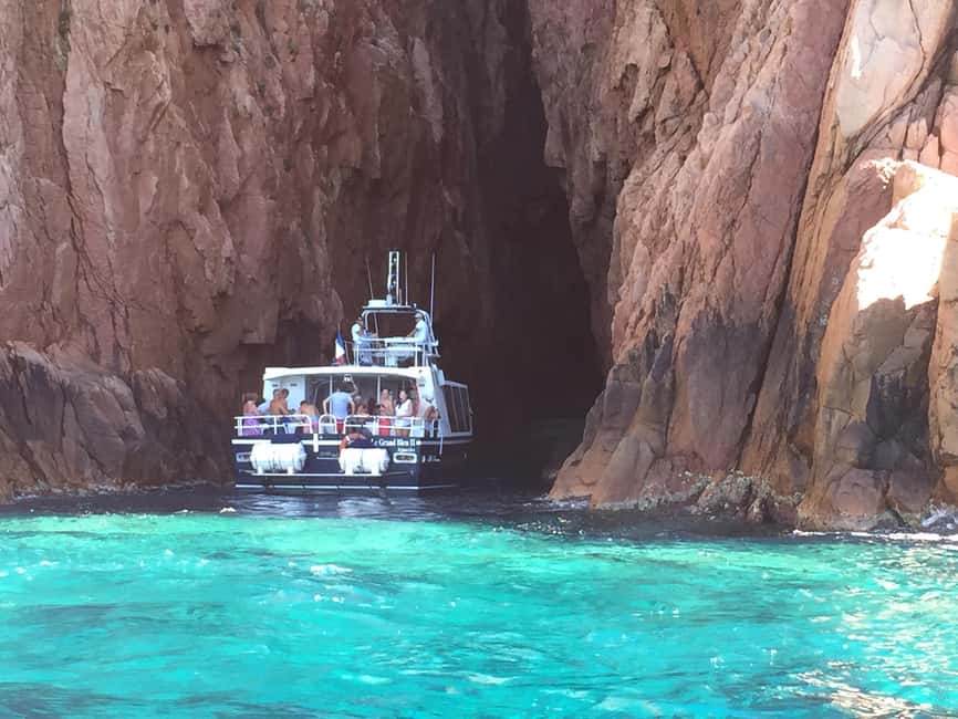 Cargèse: Scandola, Girolata, and Piana Afternoon Boat Tour - Calanques de Piana on the return, red rock sunset photography