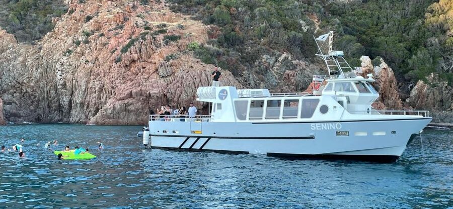 Croisière visite des Calanques de Piana Baignade en vedette - Punta d’Omigna and the return to port