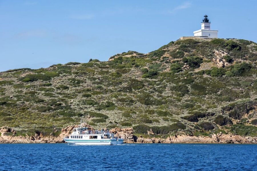 From Ajaccio/Porticcio:Ajaccio & Sanguinaires Gulf Boat Tour - Mezumare island stop: sea-only island time, swim window, and the lighthouse walk