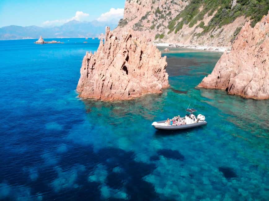 From Cargèse : The Calanques of Piana - Calanques de Piana cliffs and crystal water, what you’ll actually get to see