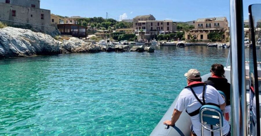 From Lumio: Les Agriates Desert Cruise with swimming - Ile-Rousse on the route, plus the captain’s history stop