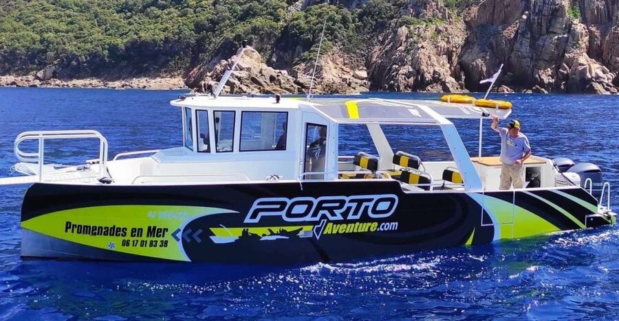 From Porto: Piana Creeks, Scandola on Family Boat - Calanches de Piana and Capo Rosso caves: the outward cruise