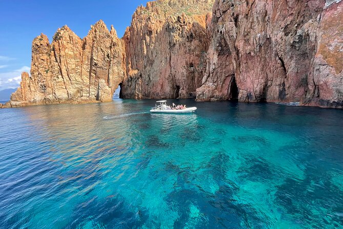 From Sagone/Cargèse: Coves of Piana sea cave Snorkeling - The ride along the coast, where Arone Beach makes its case