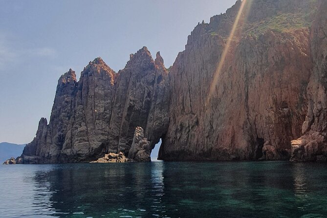 From Sagone/Cargèse: Scandola Calanques Piana Girolata Swimming - Seats, Sun, And The Reality Of A Busy Boat Day
