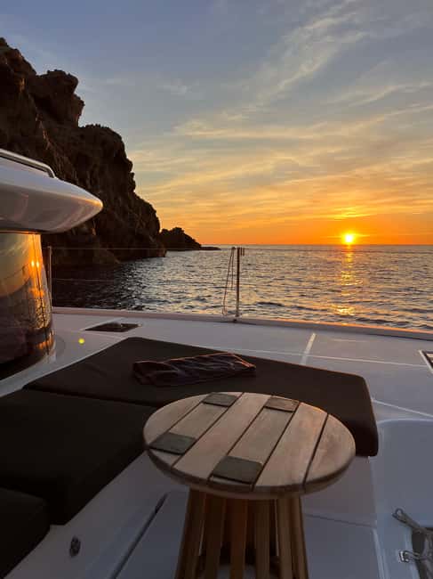 L'Île-Rousse, Corsica Catamaran Excursion: Agriates Sunset Aperitif - L’Île-Rousse marina to the first lines of sail