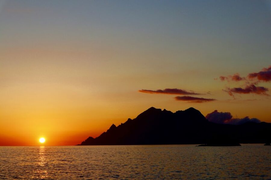 Magic Sanguinaires Sunset from Ajaccio/Porticcio – Aperitif - Mezu Mare Free Time: Lighthouse Views and Volcanic Rock