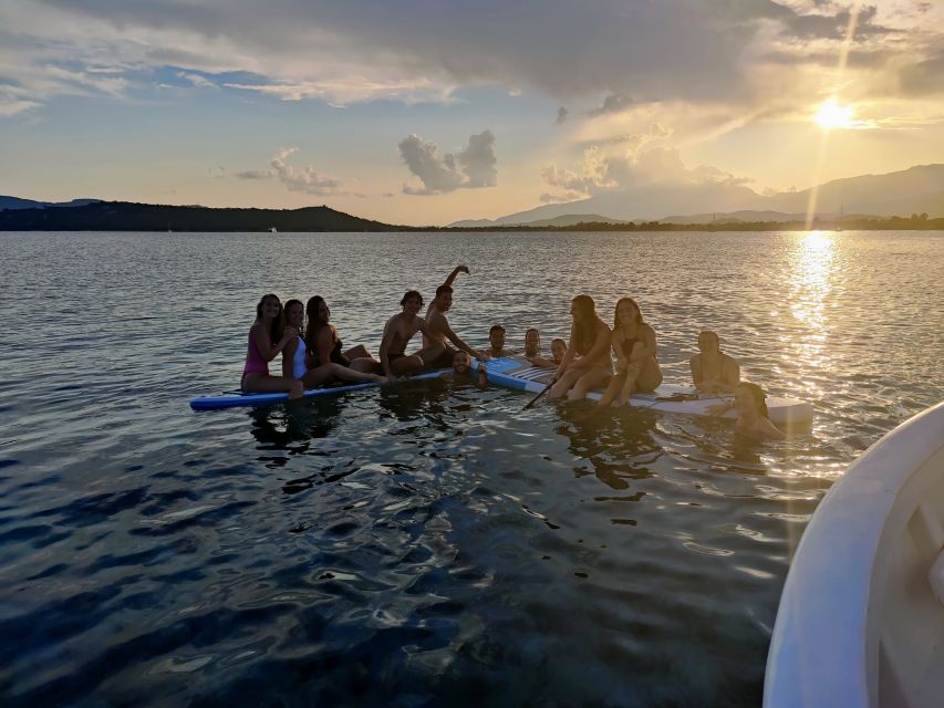 Porto-Vecchio: dinner aperitif at the sunset at sea - Porto-Vecchio at Golden Hour, From a Maritime-Heritage Boat