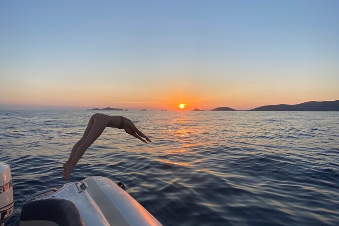 Sunset boat cruise with Aperitif at the Sanguinary Islands - Iles Sanguinaires at Sunset, Island Time Plus the Aperitif
